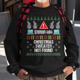 Computer Error 404 Ugly Christmas Sweater Not Found Sweatshirt Gifts for Old Men