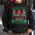 Computer Error 404 Ugly Christmas Sweater Not's Found Xmas Sweatshirt Gifts for Old Men