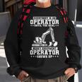 Construction Worker Excavator Heavy Equipment Operator Construction Funny Gifts Sweatshirt Gifts for Old Men