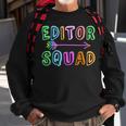 Content Editing Staff Team Yearbook Crew Author Editor Squad Sweatshirt Gifts for Old Men