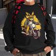 Cool Rabbit Motorcycle Rider Wild Hare Biker Biker Funny Gifts Sweatshirt Gifts for Old Men