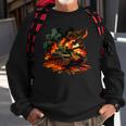 Cool Tank On Flames For Military Tank Lovers Sweatshirt Gifts for Old Men