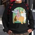 Corgi And Fairy Sweatshirt Gifts for Old Men