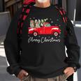 Corgi Red Truck Christmas Santa Hat Xmas Dog Lover Sweatshirt Gifts for Old Men