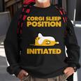 Corgi Sleep Position InitiatedSweatshirt Gifts for Old Men