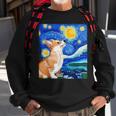 Corgi Starry Night Art Dog Art Corgi Owner Corgi Sweatshirt Gifts for Old Men
