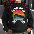 Corn Boss Bean Bag Player Funny Cornhole Sweatshirt Gifts for Old Men