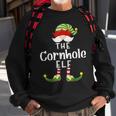 Cornhole Elf Group Christmas Pajama Party Sweatshirt Gifts for Old Men