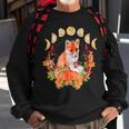 Cottagecore Fox Floral Nature Aesthetic Men Women Graphic Sweatshirt Gifts for Old Men
