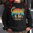 Cousin Crew Camping Sunset Summer Camp Retro Matching Trip Sweatshirt Gifts for Old Men