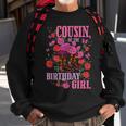 Cousin Of The Birthday Girl Cowgirl Boots Pink Matching Sweatshirt Gifts for Old Men