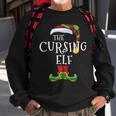 Cursing Elf Family Matching Christmas Group Rude Sweatshirt Gifts for Old Men