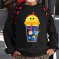 Cute Kawaii Bubble Milk Tea Boba Solar System Science Gift Sweatshirt Gifts for Old Men
