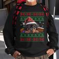 Cute Rottweiler Dog Lover Santa Hat Ugly Christmas Sweater Sweatshirt Gifts for Old Men
