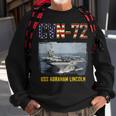 Cvn72 Uss Abraham Lincoln Aircraft Carrier Veteran Sweatshirt Gifts for Old Men
