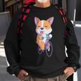 Cycling Corgi Dog Bicycle Kids Road Bike Cyclist Gift Sweatshirt Gifts for Old Men