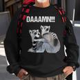 Daaamn Fucking Hilarious Cute Lemur Monkey Sweatshirt Gifts for Old Men