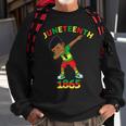 Dabbing Black King Junenth 1865 Brown Skin Boys Kids N Sweatshirt Gifts for Old Men