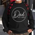 Dad 2024 Circle Pregnancy Announcement Father To Be 2024 Dad Sweatshirt Gifts for Old Men