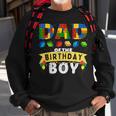 Dad Of The Birthday Boy Building Blocks Master Builder Sweatshirt Gifts for Old Men