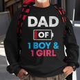 Dad Of 1 Boy And 1 Girl Battery Low Daddy Fathers Day Gift Sweatshirt Gifts for Old Men