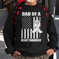 Dad Of A Heart Warrior Heart Disease Awareness Sweatshirt Gifts for Old Men