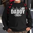 Daddy 2024 Heartbeat Daddy To Be New Dad First Time Daddy Sweatshirt Gifts for Old Men
