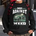 Dads Against Weed Funny Gardening Lawn Mowing Lawn Mower Men Sweatshirt Gifts for Old Men