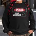 Danger High Vaultage Pole Vault Track And Field Jumping Sweatshirt Gifts for Old Men