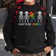 Dare To Be Yourself | Cute Lgbt Les Gay Pride Men Boys Sweatshirt Gifts for Old Men