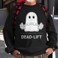 Deadlift Halloween Ghost Weight Lifting Workout Sweatshirt Gifts for Old Men