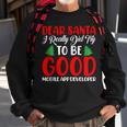Dear Santa Try To Be A Good Mobile App Developer Xmas Sweatshirt Gifts for Old Men