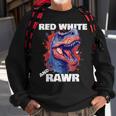 Dinosaur Red White Rawr American Flag 4Th Of JulyRex Boy Sweatshirt Gifts for Old Men