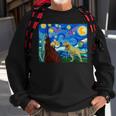 Dinosaur Starry Night Dinosaurs Dinosaur Lover Sweatshirt Gifts for Old Men