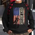 Dirt Bike American Usa Flag Motocross Biker 4Th Of July Men Sweatshirt Gifts for Old Men