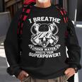 Dive Saying I Breathe Underwater Scuba Diver Ocean Sweatshirt Gifts for Old Men