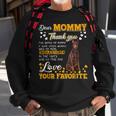 Doberman Pinscher Dear Mommy Thank You For Being My Mommy Sweatshirt Gifts for Old Men