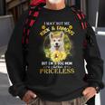 Dog Akita Womens Akita Inu I May Not Be Rich And Famous But Im A Dog Mom Sweatshirt Gifts for Old Men