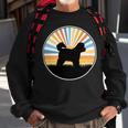 Dog Bichon Frise Mom Dog Dad Retro Sunset Pet Sweatshirt Gifts for Old Men