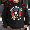 Dog Boston Terrier Best Friends For Life Boston Terrier Sweatshirt Gifts for Old Men