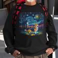 Dog Lovers Starry Night Corgi Sweatshirt Gifts for Old Men