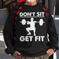 Dont Set Get Fit Deadlift Lovers Fitness Workout Costume Sweatshirt Gifts for Old Men
