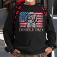Doodle Dad Goldendoodle Dog American Flag 4Th Of July Gift For Mens Sweatshirt Gifts for Old Men