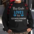 This Dude Loves His Czechoslovakian Wolfdog Sweatshirt Gifts for Old Men