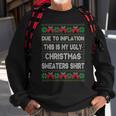 Due To Inflation This Is My Christmas Ugly Sweaters Costume Sweatshirt Gifts for Old Men