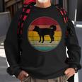 East Siberian Laika Dog Silhouette Pet Lovers Vintage Retro Sweatshirt Gifts for Old Men