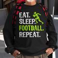 Eat Sleep Football Repeat Football Player Sweatshirt Gifts for Old Men