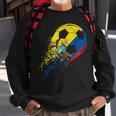 Ecuador Ecuadorian Flag Fan Pride Soccer Player Sweatshirt Gifts for Old Men