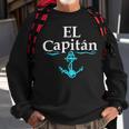 El Capitan Boat Captain Skipper Anchor Boating Sailing Sweatshirt Gifts for Old Men