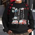Emergency Vehicles 4Th Birthday Fire Truck Police Car Boys Sweatshirt Gifts for Old Men